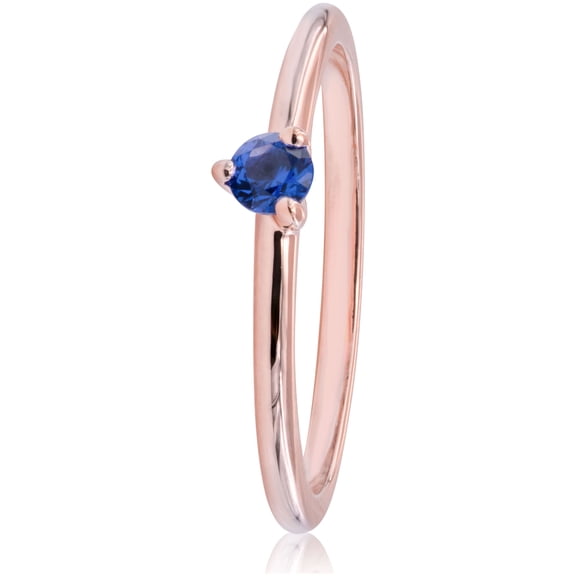 PANDORA Stellar Blue Solitaire Rose Ring, Size: EUR-48, US-4.5-189259C04-48