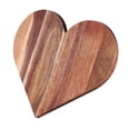 thumbnail image 1 of Tabla de cortar de madera en forma de corazón, multiusos, para uso diario, superficie lisa, plato para servir, 35,5 x 29,5 cm (14 x 11,6 pulgadas)., 1 of 9