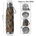 thumbnail image 3 of Leopard Print 29oz Stainless Steel Insulated Thermos with Tea Filter, 360° Printed Travel Bottle, Leakproof BPA-Free Flask with Anti-Slip Base, 304 Inner & 201 Outer, Vacuum Cup, 3 of 6
