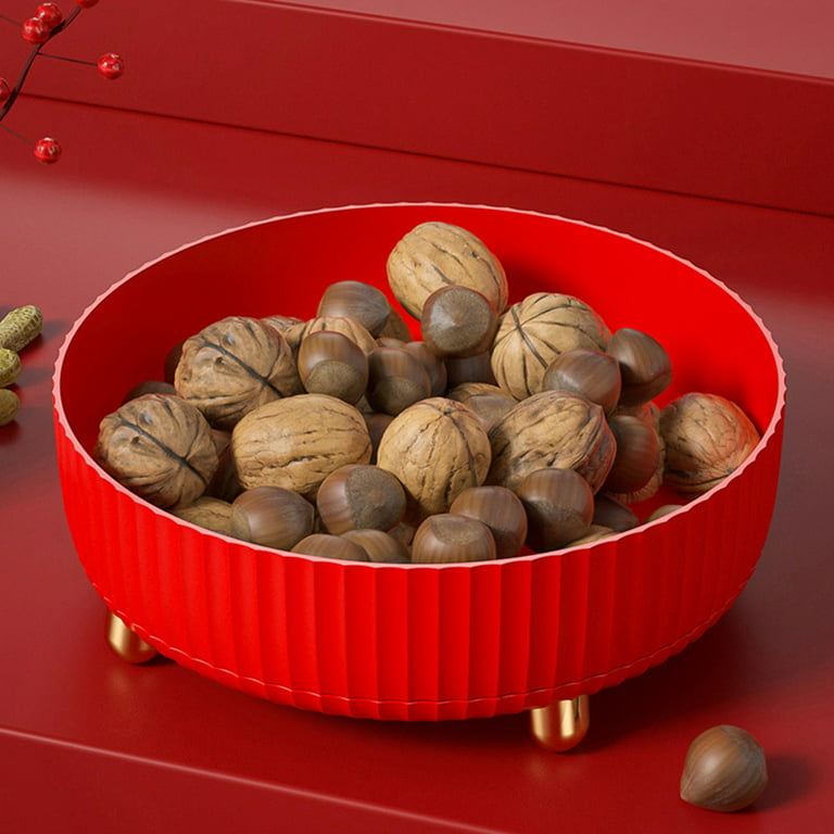 Snack Tray, Creative Fruit Tray, 5segmented Candy Containers used for Nut Candy, Dried Fruit Food Storage Organizer Compartment Dried Fruit Tray, Food