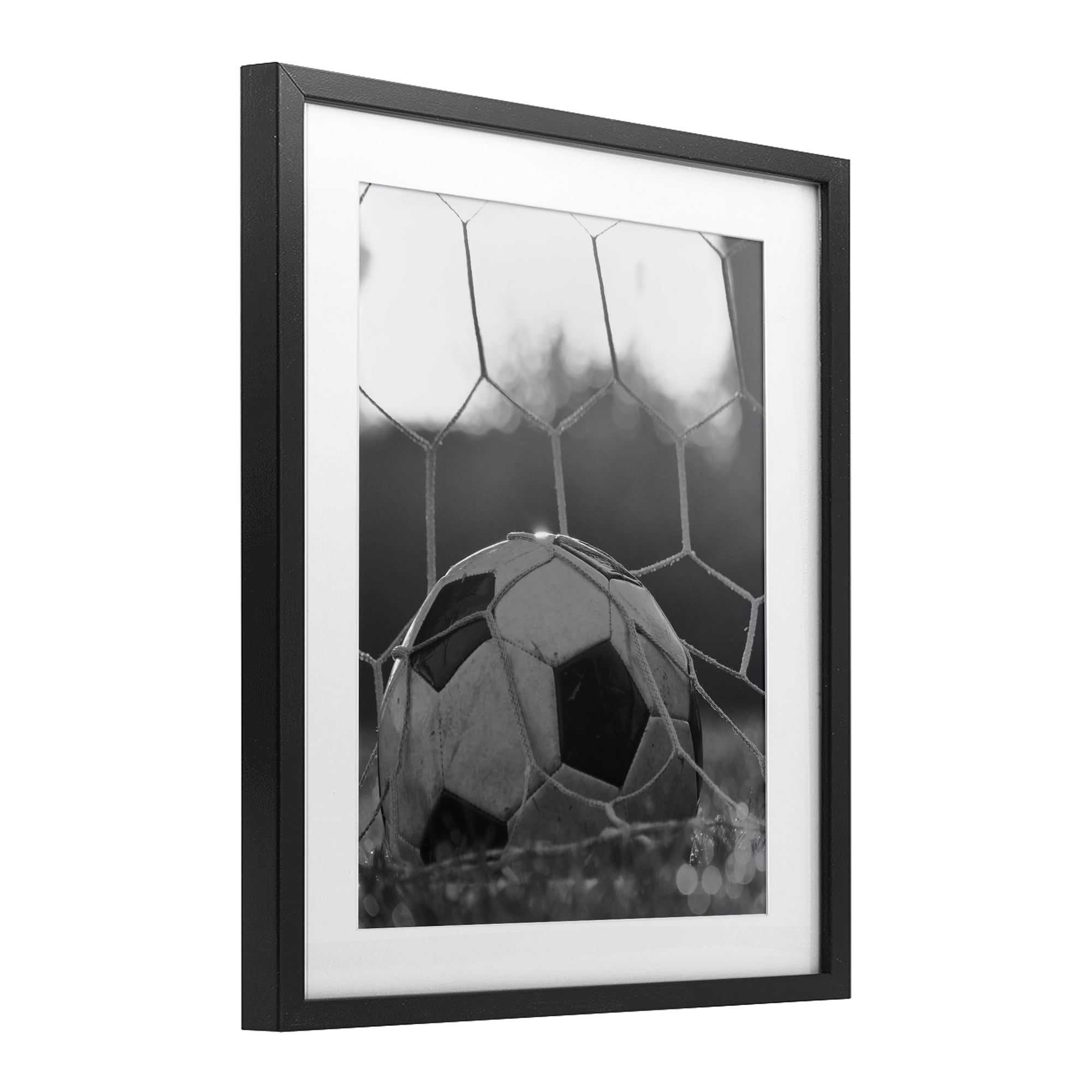 Stupell Industries Soccer Goal Score Black Framed Print Under Glass, design by Marcus Prime