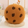 thumbnail image 6 of 16" Round Cookie Pillow, Plush Chocolate Chip Throw Pillow for Couch, Floor & Car, Soft Food Themed Cushion for Living Room, Bedroom, and Dorm Decor, 6 of 6