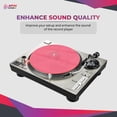 thumbnail image 5 of Acrylic Turntable Mat,11.75” Platter Slipmat for 12" Vinyl Record Players, Antistatic, Noise-Reducing Design for Enhanced Sound Quality and Tighter Bass, (Lit_Red Slipmat), 5 of 7
