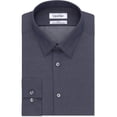 thumbnail image 1 of Calvin Klein - Camisa de vestir con botones para hombre, ajuste delgado, azul, cuello de 15.5 pulgadas, manga de 32 a 33 pulgadas, 1 of 1
