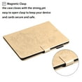 thumbnail image 4 of TECH CIRCLE Case for iPad 10th Generetion 2022,iPad 10.9 inch Case with Pencil Holder, Butterfly Rhinestone PU Leather Smart Auto Wake/Sleep TPU Back Protective iPad Wallet Stand Cover,Gold, 4 of 8