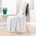 thumbnail image 2 of Chanasya Super Soft Tile Emboss Faux Fur Silky Mink Throw Blanket - Luxurious Cozy Elegant Blanket for Sofa Chair Couch Bed & Living Room Decorative Royal Soft Reversible Blanket (50x65 Inches) Creme, 2 of 3