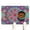 White-89, variant on Dog Food Mat Featuring Decorative Art Sacred Symbolic Design, Durable Waterproof Absorbent Non-Slip Pet Feeding Mat