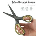 thumbnail image 3 of LIVINGO Titanium All Purpose Scissors, 8 Inch, Green & Gray, 2 Count, 2 Pack, 3 of 7