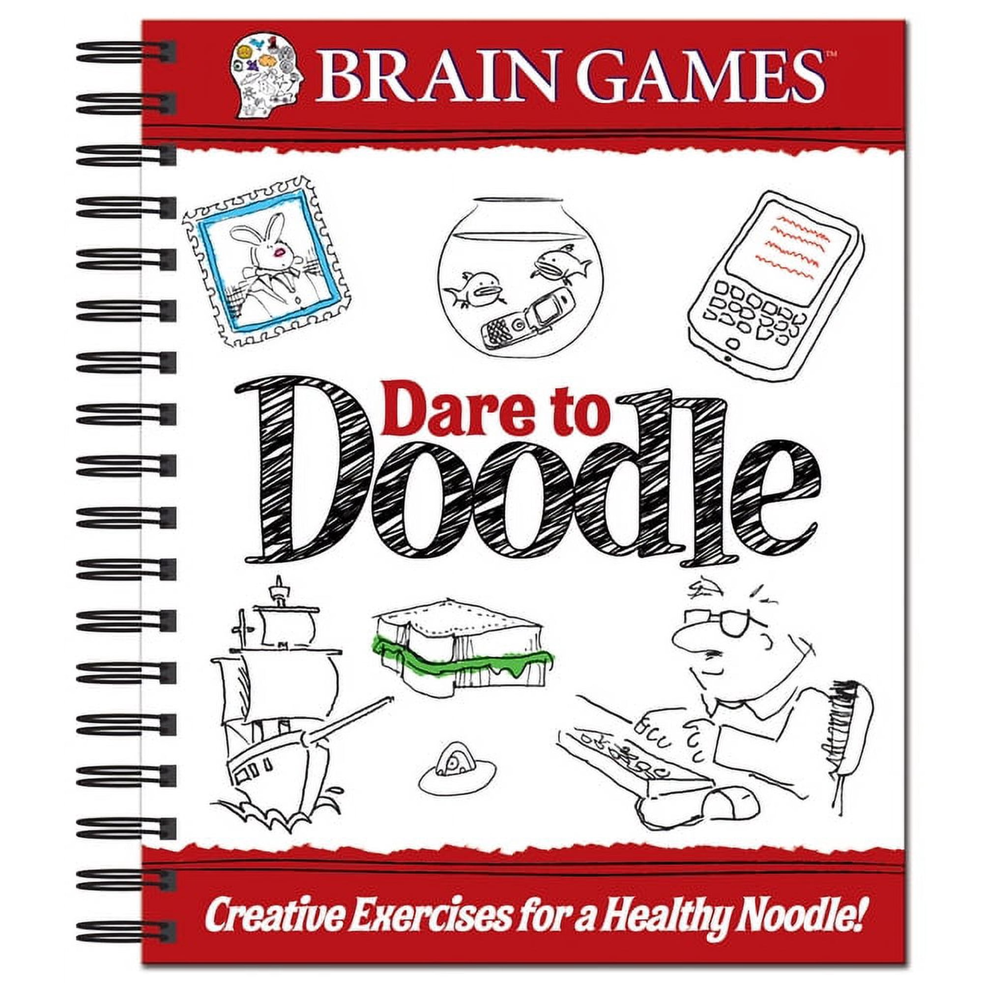 Brain Games Brain Games - Dare to Doodle (Adult), (Spiral-Bound)