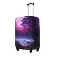 thumbnail image 2 of Daiia Purple Moon Tree Night Sky Luggage Cover, Thickened Washable Travel Luggage Covers, Elastic Unique Baggage Covers for 18-20 inch Luggage-Medium, 2 of 9