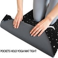 thumbnail image 3 of Black Star Moon Pattern Hot Yoga Mat Towel Non Slip for Hot Yoga - Quick-Drying Yoga Mat Cover with 4 Corner Pockets with Travel Bag - Hot Yoga Towel Non Slip Grip Moisture Wicking Sweat 70"x26", 3 of 6