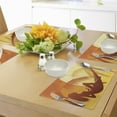 thumbnail image 4 of Ambesonne Tropical Place Mats Set of 4, Majestic Sunset View, Standard Size, Burnt Orange, 4 of 6