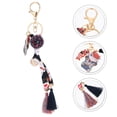 thumbnail image 3 of 1 Pc Japanese Style Key Chain Handmade Embroidered Flower Cat Bag Pendant, 3 of 9