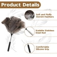 thumbnail image 6 of Neasyth Feather Duster, Extendable Ostrich Duster for Cleaning High Ceilings Lights Cupboards 47 in, 6 of 7