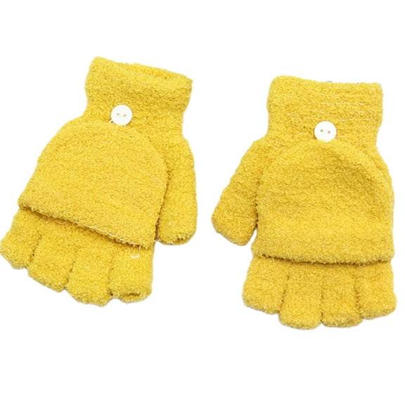 FLORNIX Winter Gloves,Adjustable Fit Mens Winter Gloves,Reflexive Design Insulated Gloves Work Gloves,Yellow