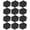 Black, variant on 12Pieces Hexagonal Foam Panels Polyester Soundproof Wall Panels Hexagonal Wall Tiles Suitable for Living Room Studios