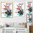thumbnail image 4 of Designart "Sumi Lake Asian Painting I" Asian Floater Framed Canvas Wall Art, 4 of 7