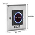 thumbnail image 4 of Fdit Infrared Sensor Button,Infrared Sensor Switch Contactless No Touch Door Exit Button with Backlight for Access Control,Access Control System, 4 of 10