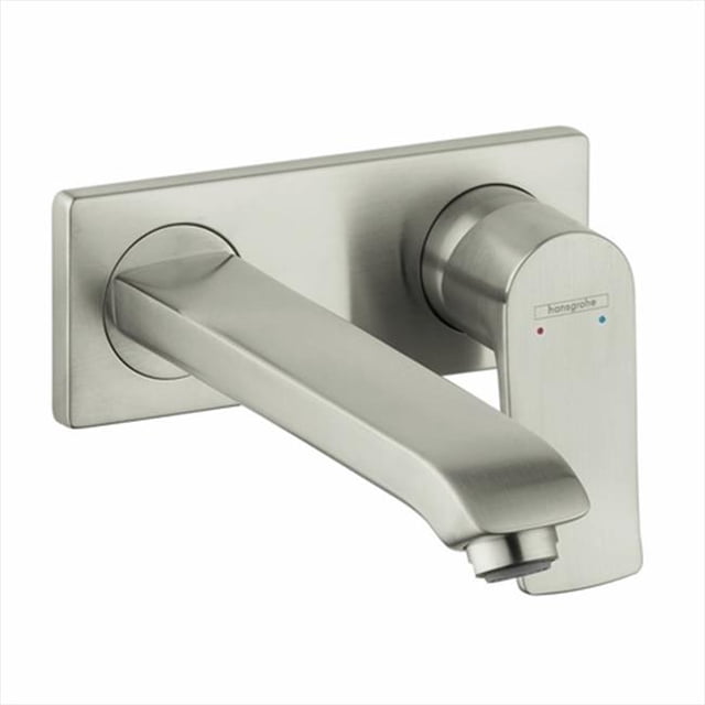 Hansgrohe 31086821 Robinet Mural à Poignée Unique en Nickel Brossé
