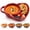 Wine Red, variant on Soup and Sandwich Bowl, Ceramic Bowl Plate Combo with Side Compartment and Sandwiches, 2-in-1 Soup & Side Serving Bowl for Sandwiches, Bread, Chips, Salad & Snacks