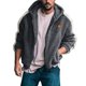 thumbnail image 1 of Gibobby Sudadera hombre Sudadera con Capucha y Cierre Completa con Logotipo Sudadera para Hombre(Gris,XG), 1 of 5
