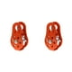 thumbnail image 2 of Soidarity Polea de escalada en roca, poleas de montañismo para cordones de 8-12mm, equipo de rapel, accesorio de trabajo aéreo, equipo de transporte al Naranja 2piezas Soidarity CBP183328, 2 of 6