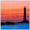 thumbnail image 1 of Picture-Tiles.com: Lighthouse Ceramic Tile Wall Mural WAL500844-66L. 48"W x 48"H using (36) 8" x 8" Ceramic Tiles-Satin Finish, 1 of 3