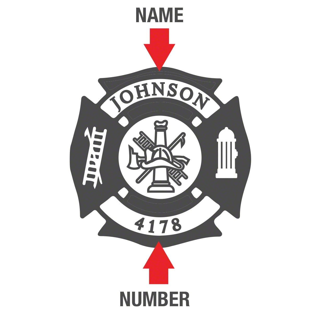 Fire & Rescue Engraved Liquor Decanter Set