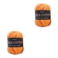 thumbnail image 1 of Advancent 50g/bola colorida de 3 capas de hilo hecho a mano DIY bufanda almohada manta tejer ganchillo hilo de algodón de leche 12 # 2piezas Advancent CBP049432, 1 of 5