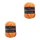 thumbnail image 4 of Matsuzay Hilo de 3 capas para tejer a mano, 50g por bola, bufanda, Almohada, manta, ganchillo, suave, algodón de leche 12 # 2piezas Matsuzay CBP049432, 4 of 5
