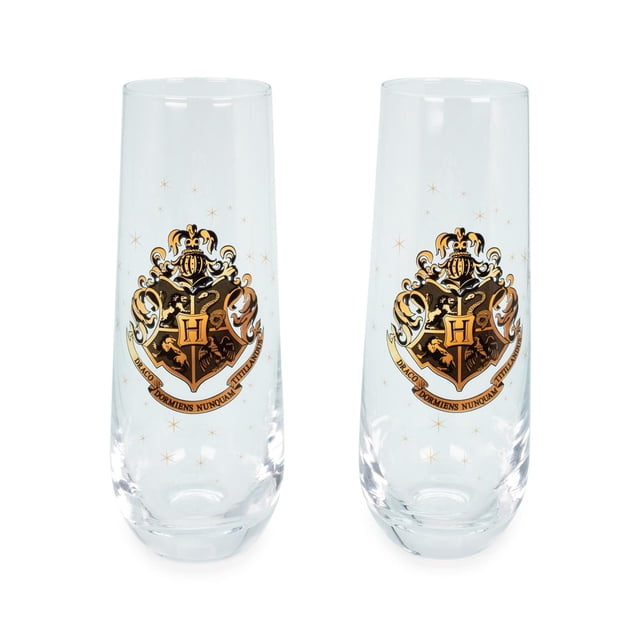 Juego de copas de champán Harry Potter Hogwarts 270 ml (juego de 2)