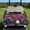 Purple Pink Hibiscus Leaf, variant on COEQINE Quilted Golf Cart Seat Cover, Folds Like a Bag with Handle for Easy Carry, Universal Fit 51.2"x30.3" for EZGO Yamaha Club Car 2-Seaters, 4 Pockets, Blue Peacock