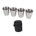 thumbnail image 3 of 1 juego de vasos de chupito de acero inoxidable con tapa para copas de vino al aire libre, vasos de chupito resistentes a la oxidación, 3 of 7