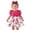 Hot Pink, variant on FAOWME Kids Girls Dress Puff Sleeves Round Neck Floral Print Comfortable Fashion Dresses With Bow For Casual Daily Wear And Party,Brick Red,9-12 Months