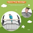 thumbnail image 5 of CL.HPAHKL 64-inch Large Bird Cage Play Open Top Design, Metal Parakeet Cage with Rolling Stand & Bottom Tray for Parakeet Lovebirds Ringneck Cockatiels Parrot Cage, Black, 5 of 7