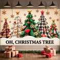 thumbnail image 3 of Decorative Design Christmas Trees Festive Celebration Musical Elements Christmas Decoration for Holiday Party Winter Event Family Gathering, 3 of 9