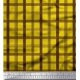 thumbnail image 1 of Soimoi Japan Crepe Satin Fabric Check Check Print Sewing Fabric Yard 42 Inch Wide, 1 of 5