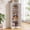 White, variant on Homieasy Farmhouse Slim Pantry Cabinet with Adjustable Shelves & Reversible Door - Perfect for Kitchen, Pantry & Small Spaces,Black