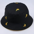 thumbnail image 3 of CoCopeaunts Ladies Bucket Hat Banana Embroidered Double Side Wear Basin Hat Students Sunshade Hat Outdoor Couple Fisherman Hat, 3 of 8