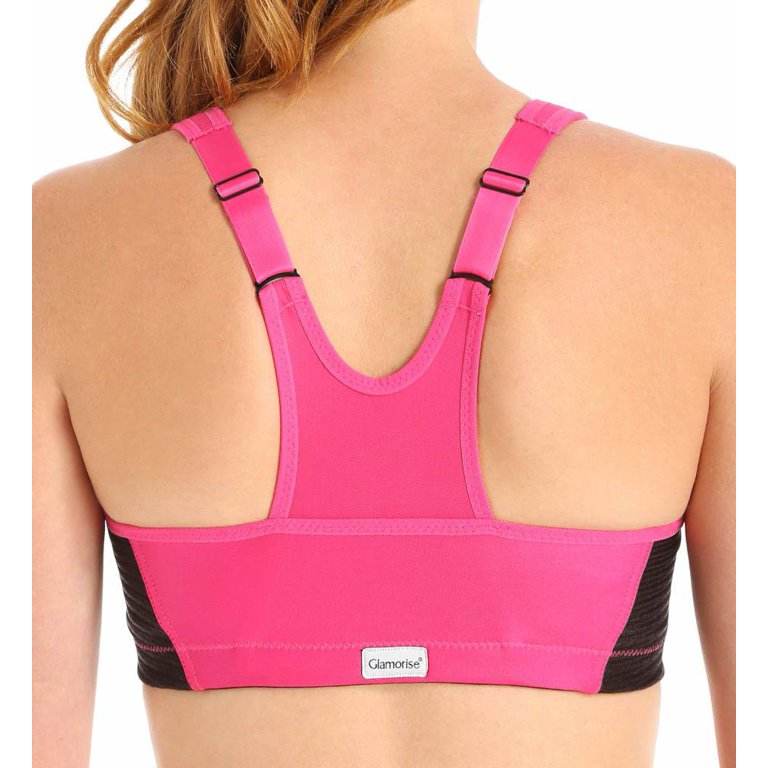 Glamorise 1266 Magic Lift Front Zipper High Impact Sports Bra 34DD