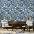 thumbnail image 6 of Tempaper Bahama Palm Indigo Breeze Peel and Stick Wallpaper, 20.5" x 16.5', 6 of 7