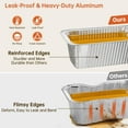 thumbnail image 2 of 50-Pack Grease Cup Liners for Blackstone - Heavy-Duty Aluminum Foil Drip Pan for Blackstone 17 22 28 36 Inch Griddles Accessories, Disposable 5017 Grease Catcher - Save Time & No Grease Mess, 2 of 5