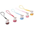 thumbnail image 2 of MasteelfCA 5Pcs Fortune Cat Phone Chains Key Backpack Pendants Copper Bell Phone Pendants (Random Color), 2 of 7