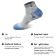 thumbnail image 3 of Women's Wool Blend Ankle Socks, Moisture Wicking, 3 of 5