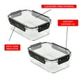 thumbnail image 3 of SharpChef Airtight Food Storage Container with Easy locking lids, Date Indicator, Leakproof, Kitchen Pantry Organization and Storage, BPA-Free - 2 Pack, 3 of 5