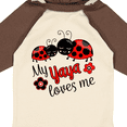 thumbnail image 4 of Inktastic My Yaya Loves Me with Cute Ladybugs Boys or Girls Long Sleeve Baby Bodysuit, 4 of 5