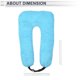 thumbnail image 5 of Almohada para reposacabezas de automóvil ergonómica cómoda de soporte para cuello, ajustable, color azul, 5 of 7