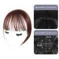 thumbnail image 2 of EIMELI Perruque à Frange Française Invisible Faux Cheveux Naturel Filles Femmes Coiffure Pièce Naturelle Noire, 2 of 2