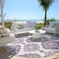 thumbnail image 6 of Addison Rugs Machine Washable Indoor/ Outdoor Chantille Boho Moroccan Rug Lavender - 8' x 8', 6 of 6