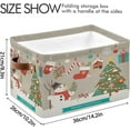 thumbnail image 3 of FREEAMG Merry Christmas Tree Snowman Storage Bin for Toy Storage Basket Dirty Clothes Sundries Office Home Closet Organizer Shelf Cube Box Waterproof Laundry Basket, 1 PCS, 3 of 7